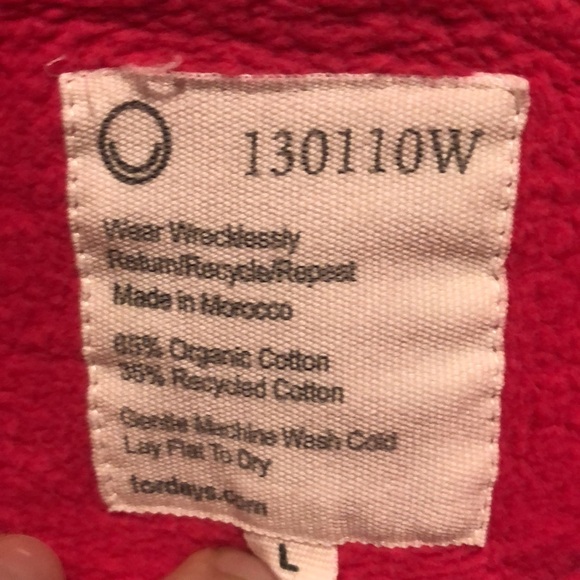 For Days Women’s Pink Cropped Hooded Sweatshirt - Picture 5 of 5